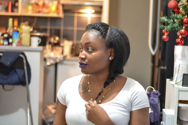 saint valentin coiffure sur cheveux crépus simples