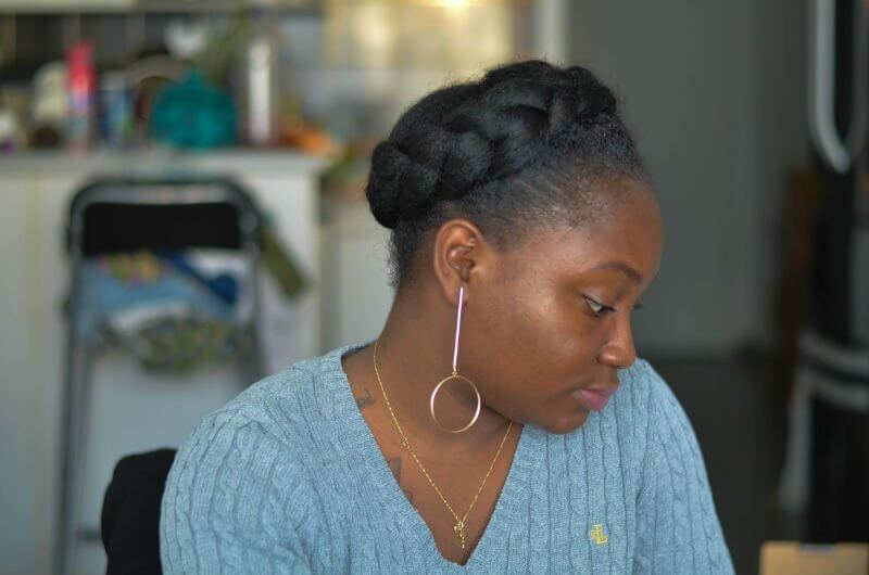 couronne de tresse cheveux crépu tutoriel coiffure