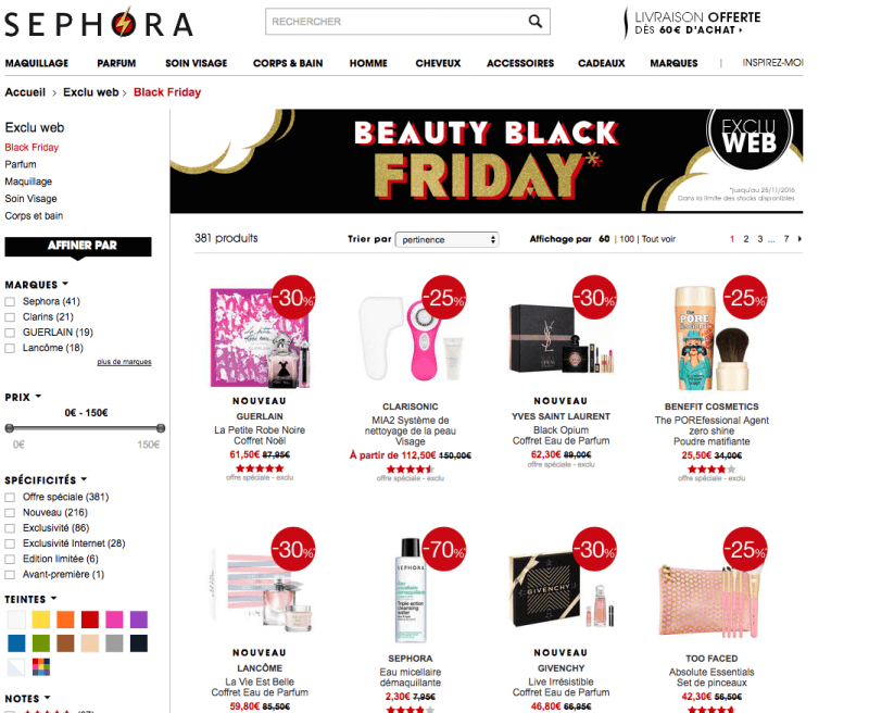 black friday sephora