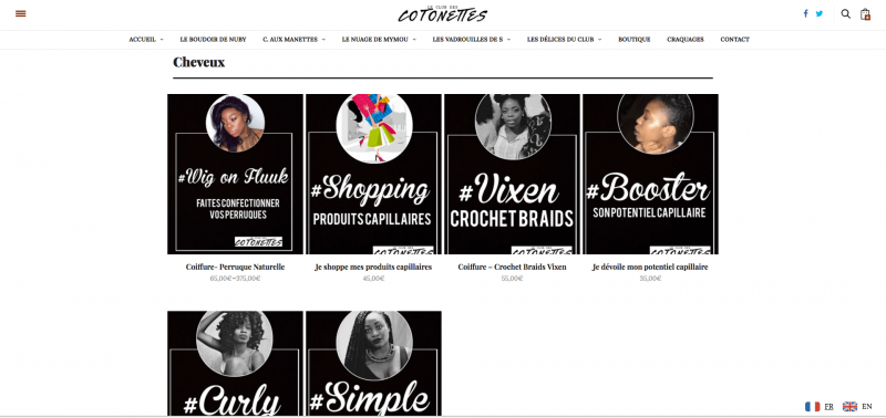 boutique du club des cotonettes