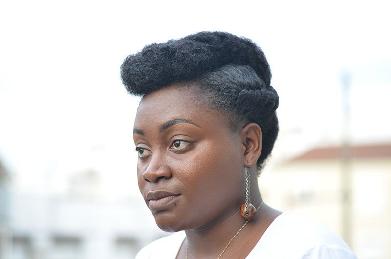 tuo coiffure updo sam dans la série dear white people