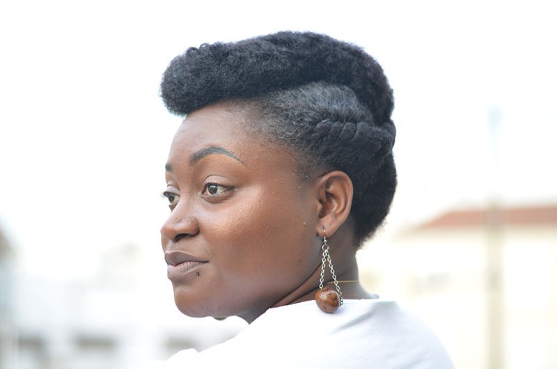 tuo coiffure updo sam dans la série dear white people