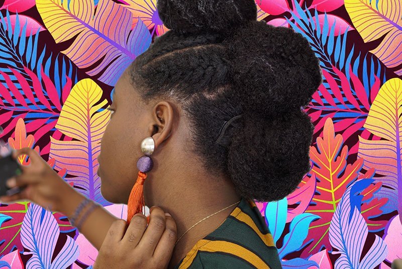 coiffure sur cheveuyx crépu mohawk frohawk