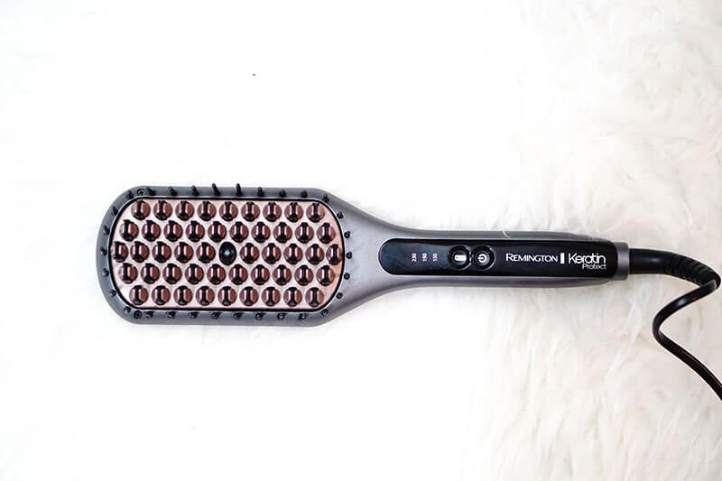 revue keratin protect remington fer à lisser intelligent brosse lissante