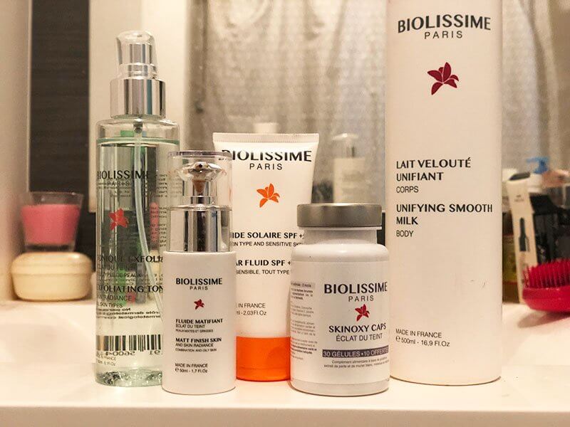 beauté routine biolissime skynoxycaps gel sérum matifiant unifiant velouté