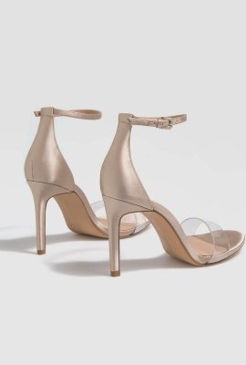 Sandales talon nude vinyle