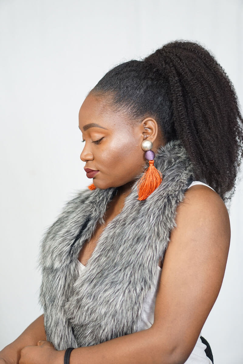 coiffures rapides et faciles sur cheveux crépus pour les fetes de fin d'année soirées