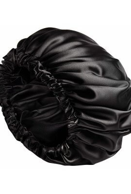 bonnet en satin cheveux locs